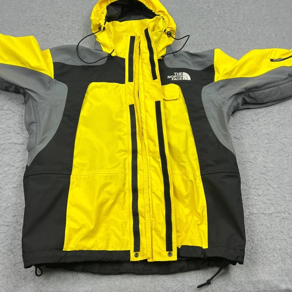 VTG The North Face Gore-Tex Pro Search & Rescue Jacket Men's Large Yellow Hooded